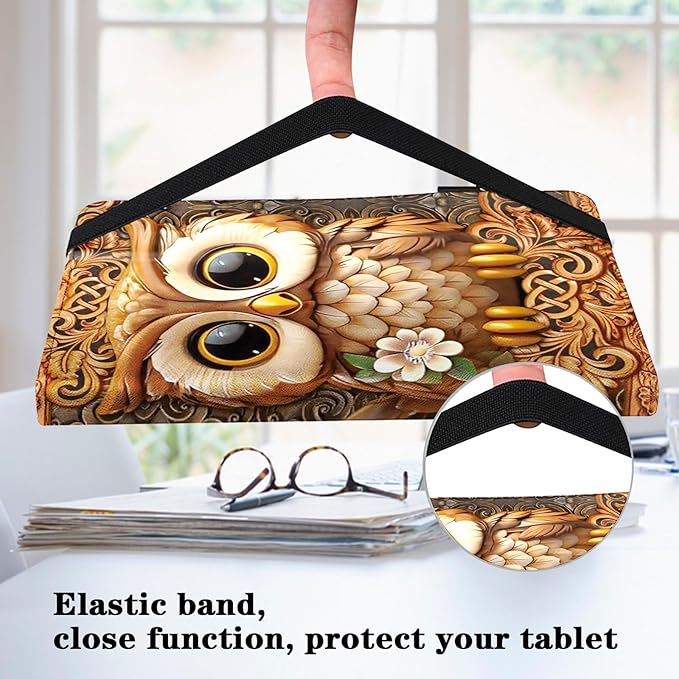 Case for Amazon Kindle Fire Max 11 Case (13th Generation 2023 Release) 11PU Leather Folio Stand Protective Cover with Card Solts for Fire 11 Tablet - Brown Owl