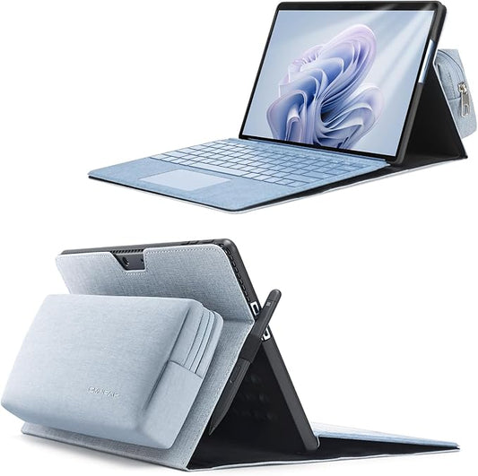 Omnpak Microsoft Surface Pro 11/10/9 Case Lightweight Protective Multiple Angle Stylus Holder Designed for Surface 11th Edition AI 2024/Pro 9 5G 13 2022 Compatible with Type Cover Keyboard