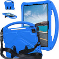 Case for iPad Air 13 inch (M2/M3) 2024/2025 for iPad Pro 13 inch (M4) 2024/12.9 inch (M2) 2022 EVA Shockproof Cover with Strap Handle Stand Blue