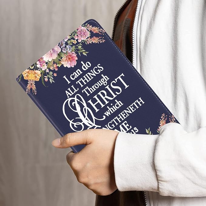 Floral Quote Bible Verse Phil 4:13