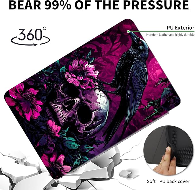 Crow Skull Purple