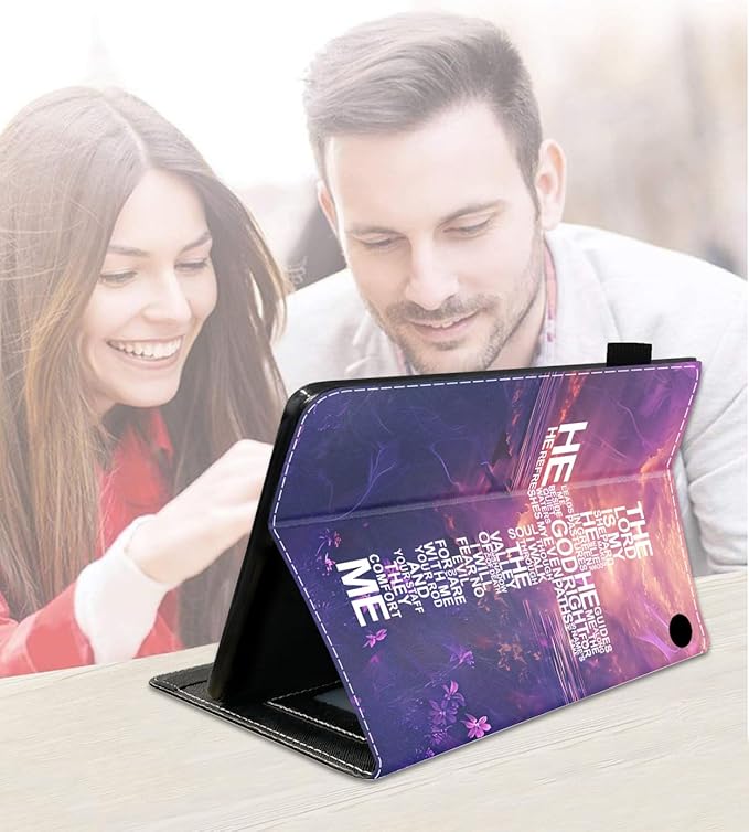 Case for Amazon Fire HD 10/HD 10 Plus Tablet 10.1 (13th/11th Generation 2023/2021 Release) Slim PU Leather Cover with Card Slot &amp Auto Wake/Sleep God Jesus Christian Cross