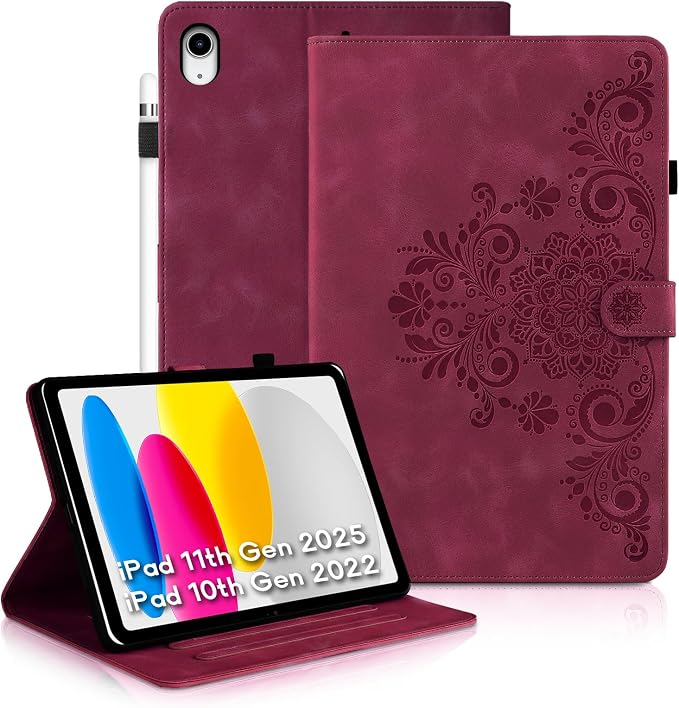 Mandala-Wine Red