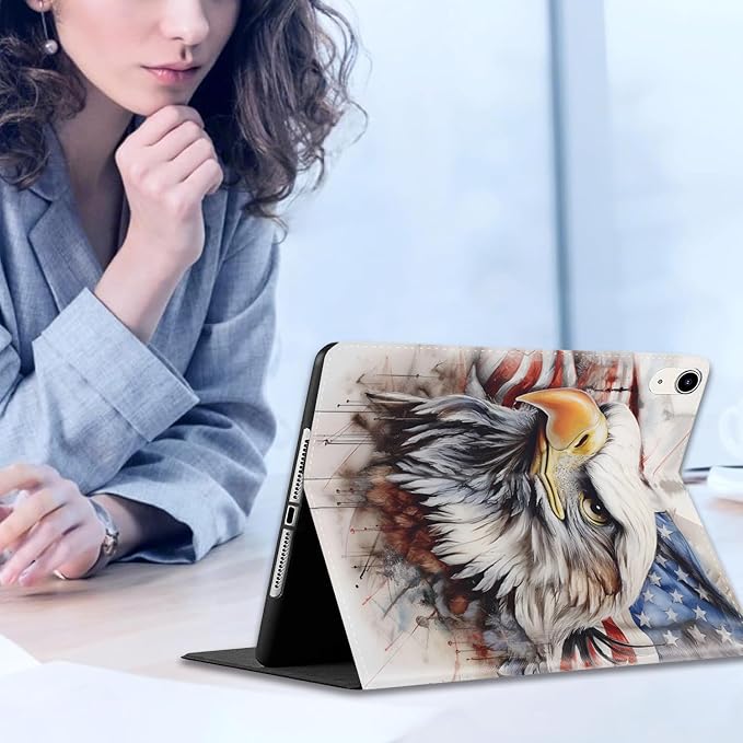 Patriotic American Flag Bald Eagle