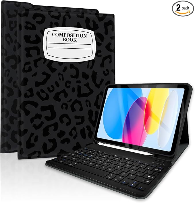 Notebook Leopard Black