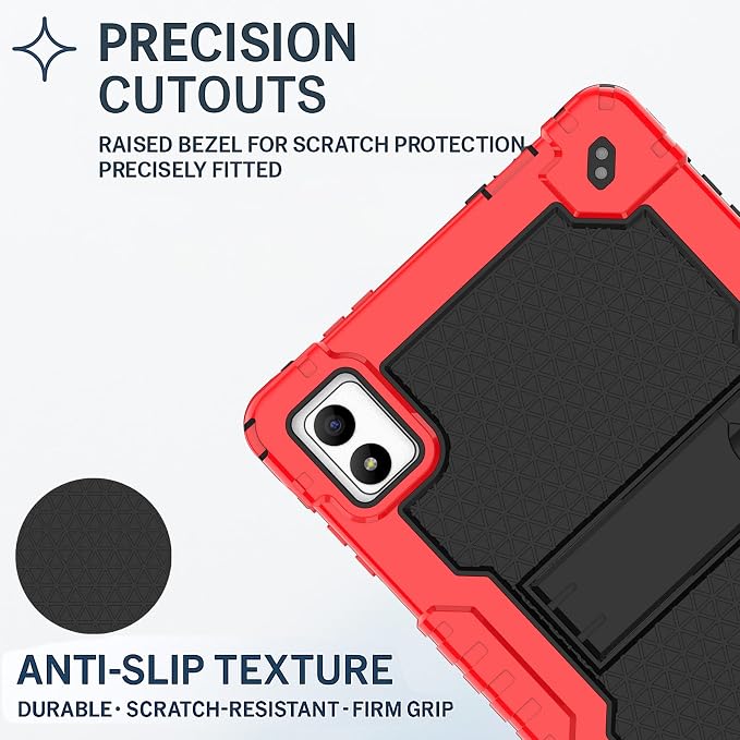 Red/Black+2PCS Glass