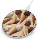 Ice Cream Wafers Cone Phone Charger Magnetic Charging Pad Anti-Slip with USB Cable