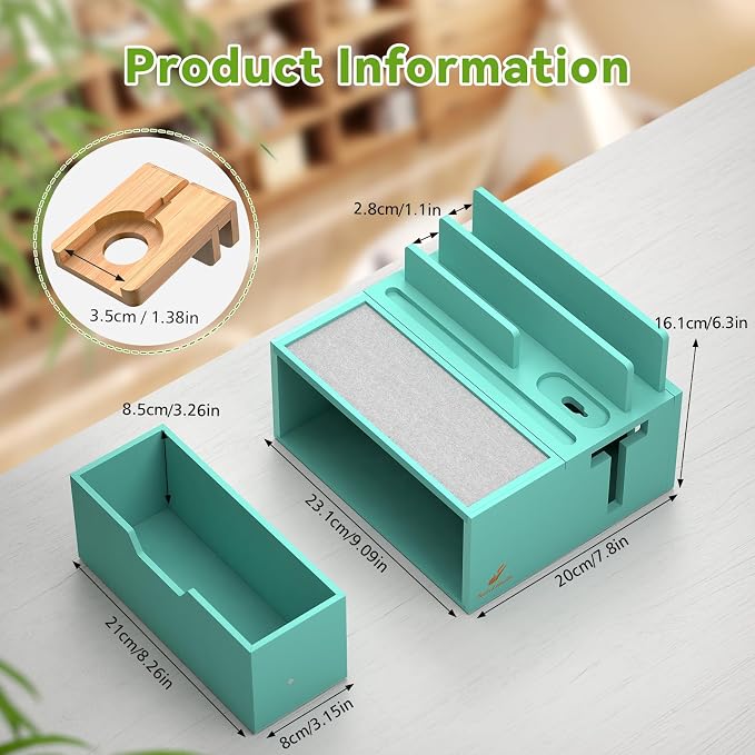 #3 Bamboo- Teal(With Charger)