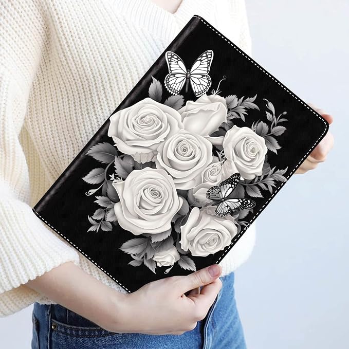 Black and White Rose Butterfly