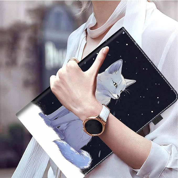 Case Fits Amazon Kindle Fire HD 8 &amp 8 Plus Tablet (12th Generation/10th Generation 2022/2020 Release) 8 Multi-Angle Smart Stand Cover Auto Sleep/WakeCute Fox