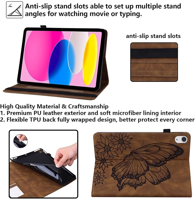04# Flower Butterfly Brown
