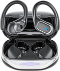 Wireless Earbuds Bluetooth 5.3 Headphones with 80H Playback IPX7 Waterproof Over Ear Buds with LED Power Display for Sports Running Workouts