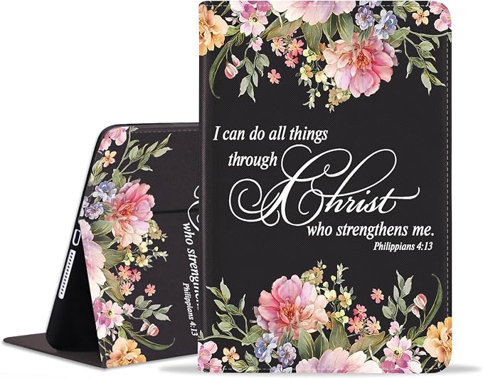 Floral Quote Bible Verse Philippians 4:13