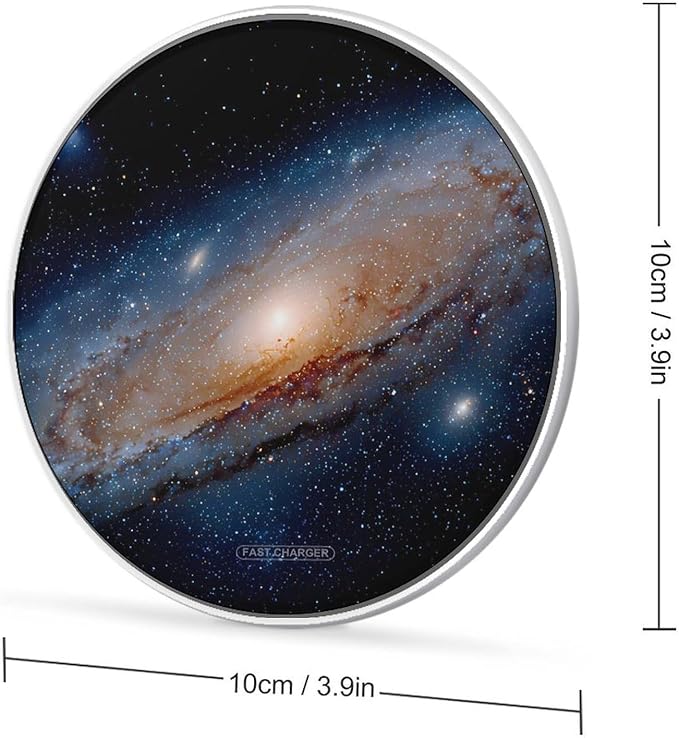 Galaxy Spaces Universes Fast Portable Charger 10W Funny Graphic Phone Charging Pad with USB Cable