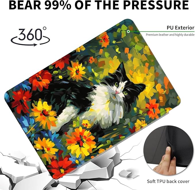 Colorful Cat Floral