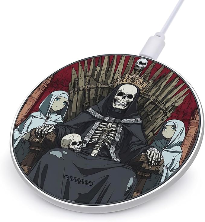 Ghostthrone Wireless Charger Anti-Slip Wireless Charging Pad Slim Charger Mat for Men Women