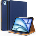 Case for iPad Air 11-inch M3/ M2 (2025/2024) iPad Air 5th/ 4th Generation 10.9'' (2022/2020) iPad Pro 11 (4th/3rd/2nd/1st Gen) Multi-Angle Stand Cover with Pencil Holder Navy Blue