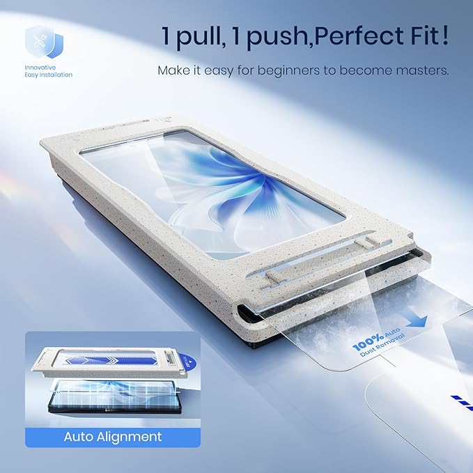 WSKEN 4 Pack Front Privacy Screen Protector for Samsung Galaxy Z Fold 7 - [24° Anti Spy] [Auto Dust Remove] [Zero Bubble] Top 9H+ Tempered Glass 12X Shatterproof Case FriendlyEasy Installation