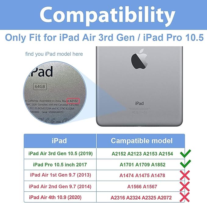 Kids Case for iPad Pro 10.5 2017 &amp iPad Air 3rd Gen 10.5 inch 2019 with Rotating Handle/Stand Soft Shockproof EVA Drop Proof Lightweight Kids Girl Boy Kickstand Protective CoverRose
