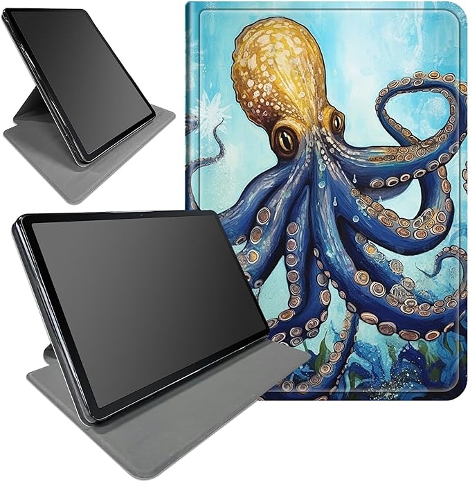 Case for Amazon Kindle Fire HD 8 &amp HD 8 Plus Tablet 8 (12th/10th Generation 2022/2020 Release)360 Degree Rotating Swivel Stand Protective Cover for Fire HD 8 TabletOctopus