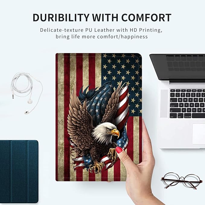 Eagle on American Flag