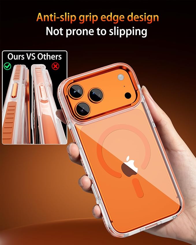Clear Orange non-slip