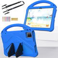 Kids Case for T-Mobile Revvl Tab 5G 2023 Model 10.36 Inch Soft EVA Handle Stand Shockproof Lightweight Children Friendly with Shoulder Strap Cover Case for Revvl Tab 5G Blue