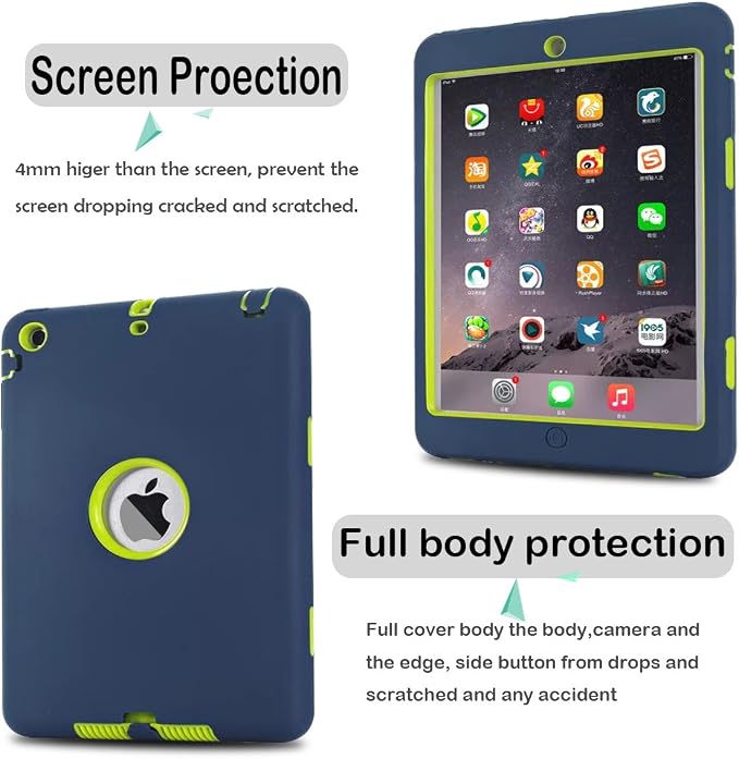 Dark blue/Fluorescent green