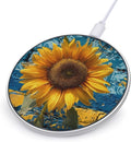 Ukraine Sunflower Ukrainian Fast Portable Charger 10W Funny Graphic Phone Charging Pad with USB Cable