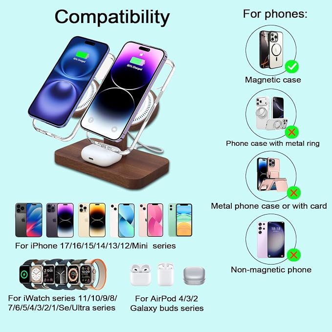 With Apple watch charger