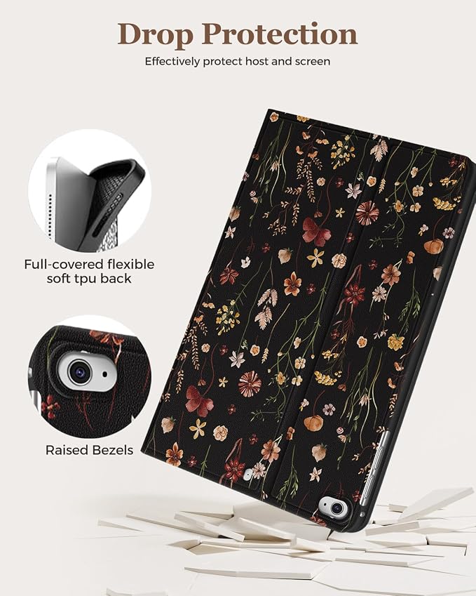Black Retro Flower