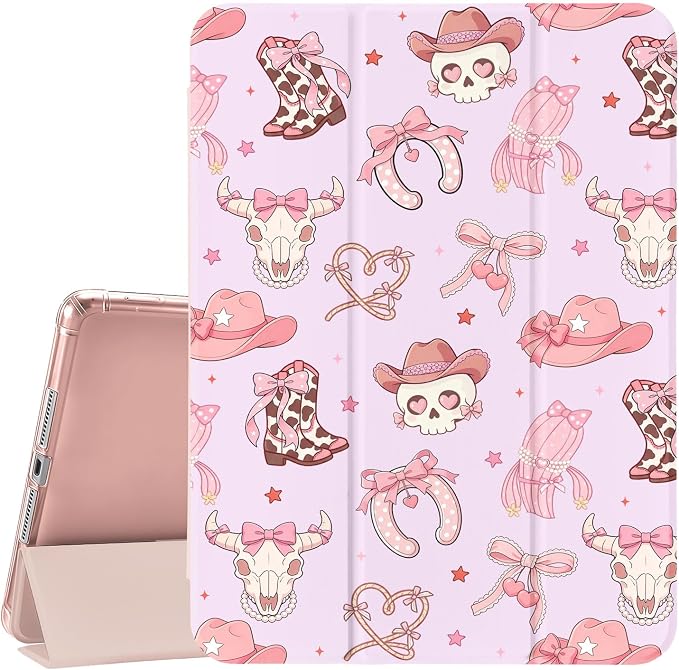 Pink Cowgirl Skull