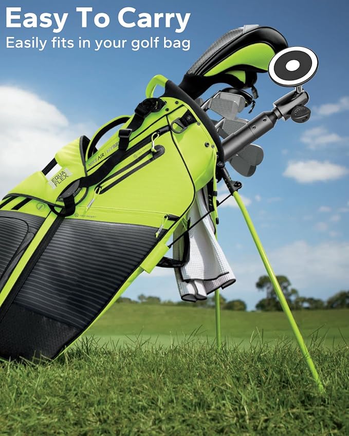 GDZN 57 Extendable Golf Monopod Selfie Stick - Magnetic Phone Holder for Golf Swing Training Golf Tripod with Stake Spike for Putting Recording and Training Aid Compatible MagSafe iPhone 17 16 15