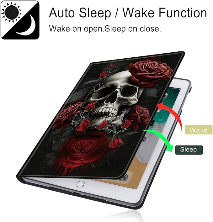 Red Rose Skull