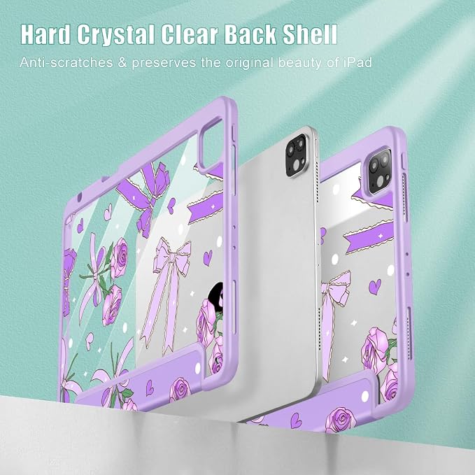 Bow & Rose Purple