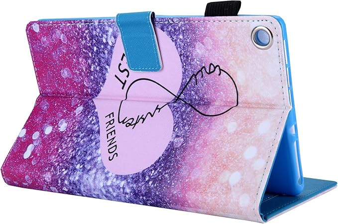 Folio Cover for Fire HD 8 6th/7th/8th Gen Slim Folding Stand PU Leather Protective Wallet Case with Auto Sleep/Wake for Old Amazon Fire HD 8 Tablet 2016/2017/2018 Best Love
