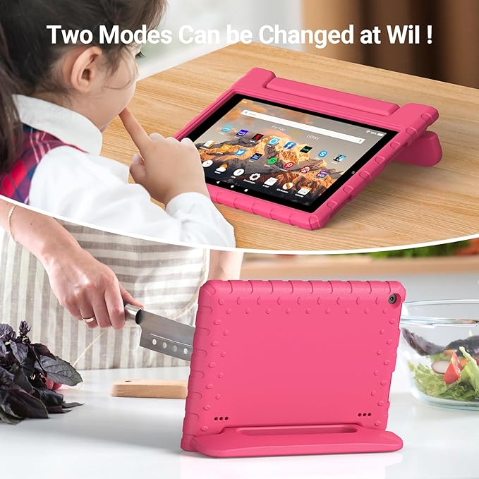 for Amazon Fire hd 10 Tablet case Kids 5th/7th/9th Generation 2015/2017/2019 ReleasedLightweight Shockproof Case with Portable Handle Stand for Amazon Kindle Fire HD 10 Tablet