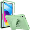 Soke Case for iPad (A16) 11th Generation 11-inch 2025 iPad 10th Generation 10.9-inch 2022 with Built-in Screen Protector and Kickstand Rugged Full Body Protective Cover - Matcha Green