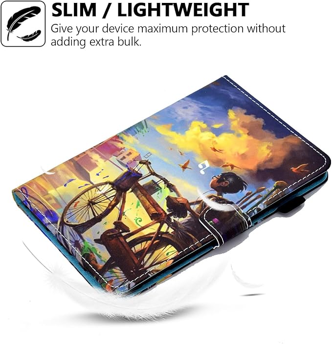 Case for Amazon Fire Max 11 13th Generation (2023) Techcircle Folio Stand PU Leather Magnetic Smart Wallet Soft Cover Protective Case with Pen Holder+Card Slots Auto Wake/Sleep Urban Biking