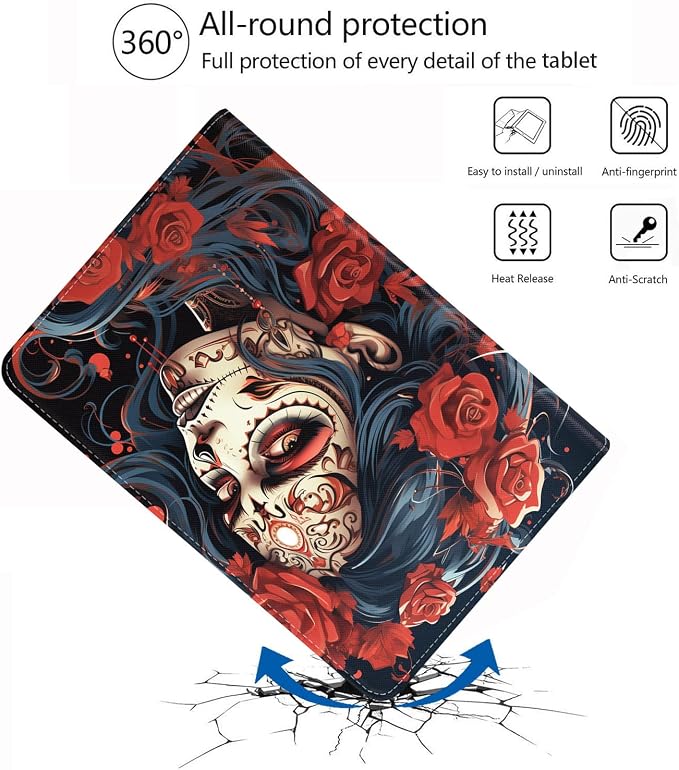 Sugar Skull Girl Roses