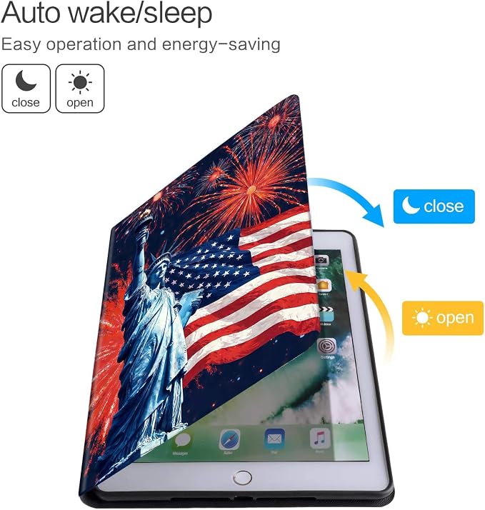 Statue of Liberty American Flag