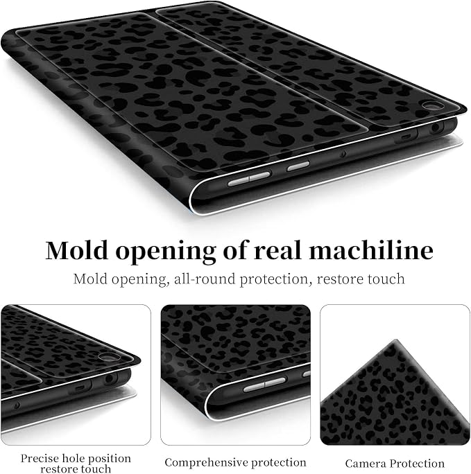 Black leopard print