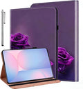 ALILANG Case for Samsung Galaxy Tab S10 FE+/ S10 FE Plus 13.1 Inch 2025 Folio Book Style Shockproof Folding Stand Cover for Samsung S10 FE Plus (SM-X620/SM-X626/SM-X626B) -Purple Rose