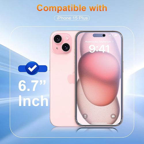 2 Pack matte privacy Screen Protector for iPhone 15 plus