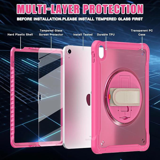 iPad 11th/10th Gen 2025/2022 Rosered