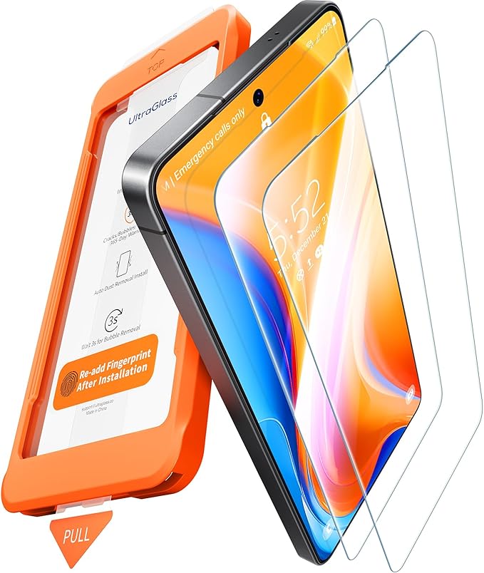 UltraGlass TOP 9H+ Armor for Samsung Galaxy S26+ Plus Screen Protector [NO.1 Military Grade Protection] S26+ Plus Screen Protector Tempered Glass 26 Plus Case Friendly One Pull Install 2 Pack