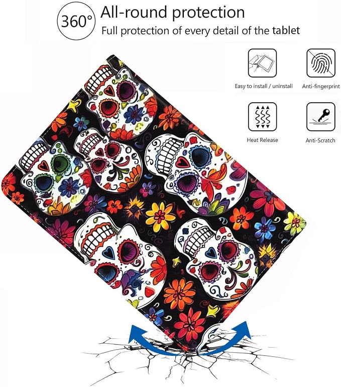 Color Skull Flower