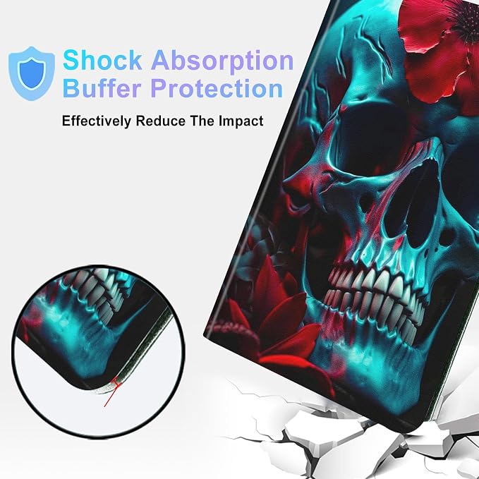 Red Flower Skull