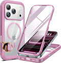 Miracase for iPhone 17 Pro Max Case 6.9 Full-Body Phone Case with Built-in Glass Screen Protector&amp Full Camera Protector[Magnetic with MagSafe] Drop Proof 17 ProMax Cover Lilac