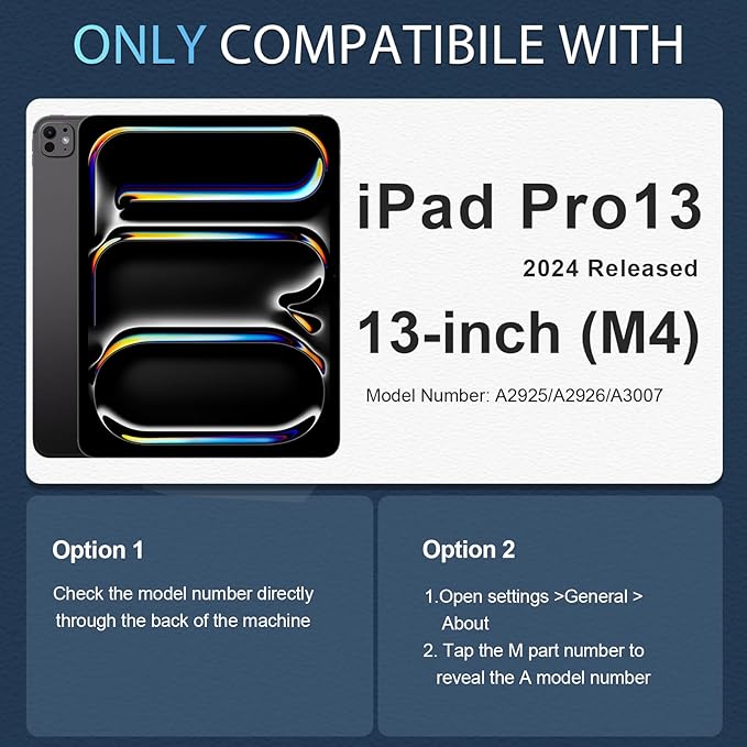 WESOROL for iPad Pro 13 Inch Case M5 2025/M4 2024 (7th Generation) with Screen Protector/360° Rotating Stand/Pencil HolderMilitary Grade Shockproof iPad Case 13 Inch iPad Pro M5/M4Black Green